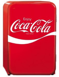 Mini frigider retro Coca-Cola