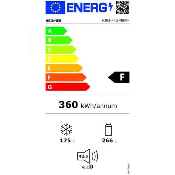 Heinner HSBS-441NFBKF+ eficienta