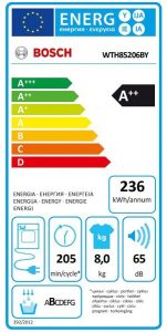 Bosch WTH85206BY eficienta