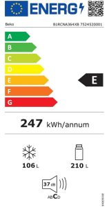 Beko B1RCNA364XB efcienta